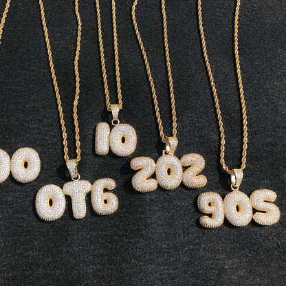 Bling "Foxx" Single Letter Pendant