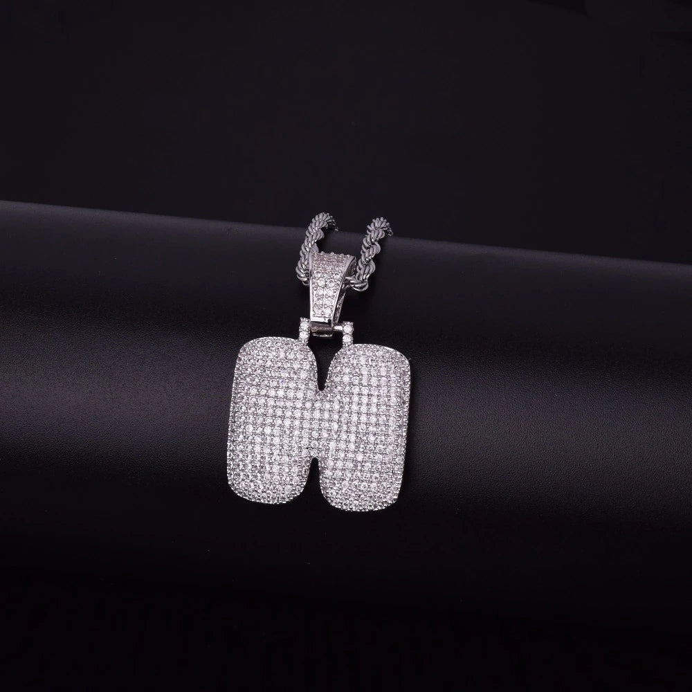 Bling "Foxx" Single Letter Pendant