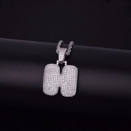 Bling "Foxx" Single Letter Pendant