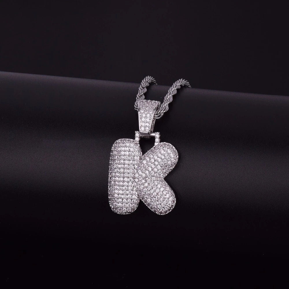 Bling "Foxx" Single Letter Pendant