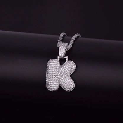 Bling "Foxx" Single Letter Pendant