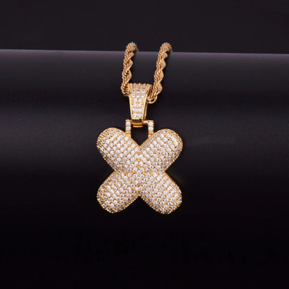 Bling "Foxx" Single Letter Pendant