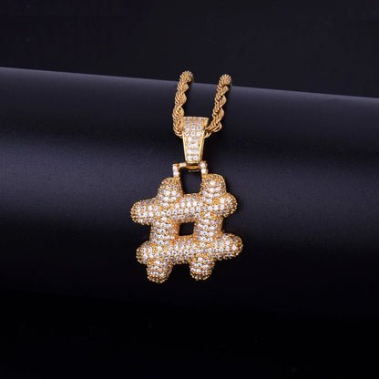 Bling "Foxx" Symbols Pendant