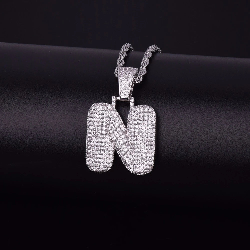 Bling "Foxx" Single Letter Pendant