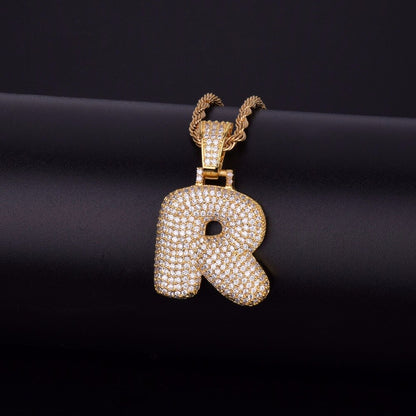 Bling "Foxx" Single Letter Pendant