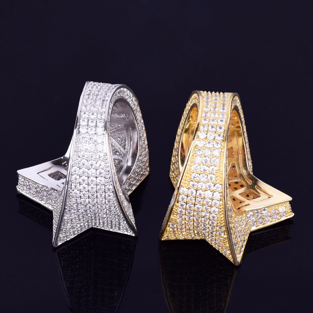 Bling "Star" Micro Paved Ring