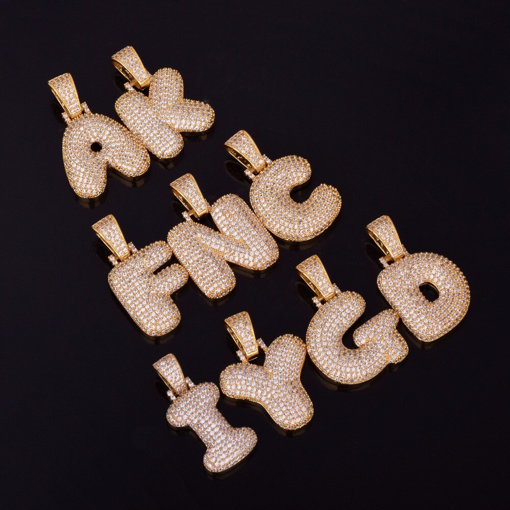Bling "Foxx" Single Letter Pendant