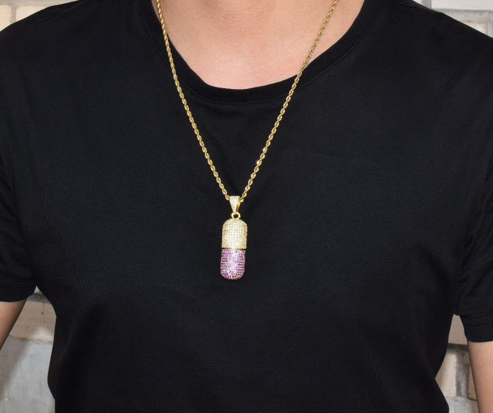 Bling "Pill" Pendant