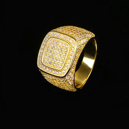 Bling "Double Square" Ring