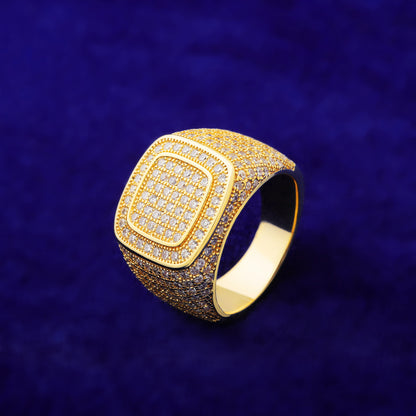 Bling "Double Square" Ring