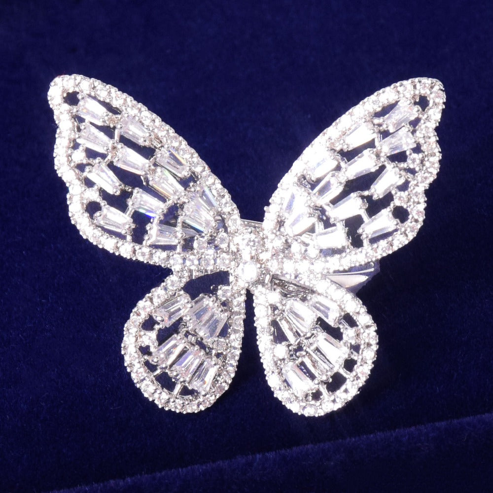 Butterfly Baguette Ring