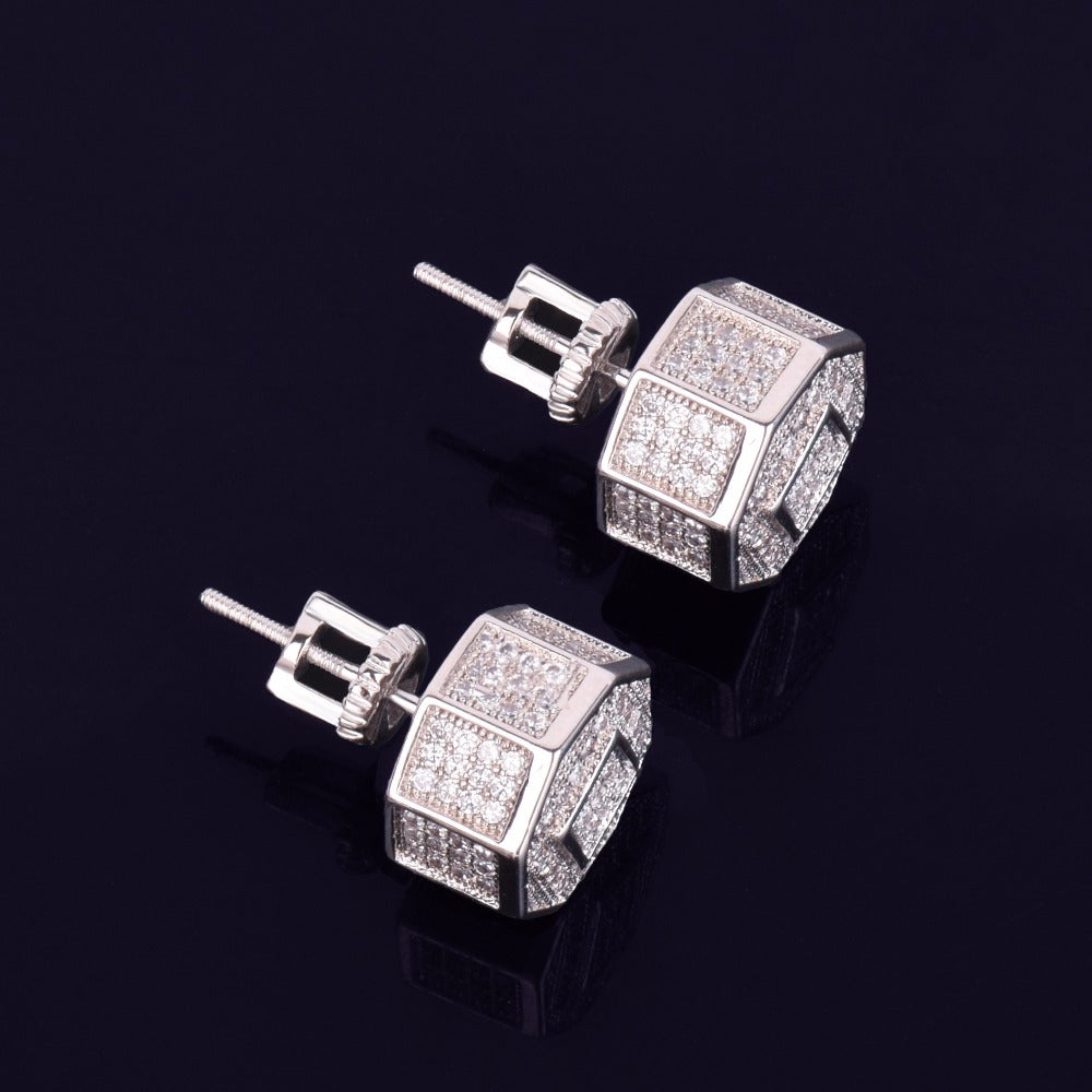 Bling "Round" Stud Earring 11mm