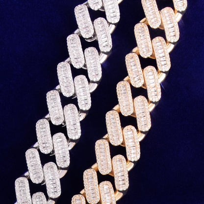Bling "Straight Baguettes" Cuban Chain 20mm