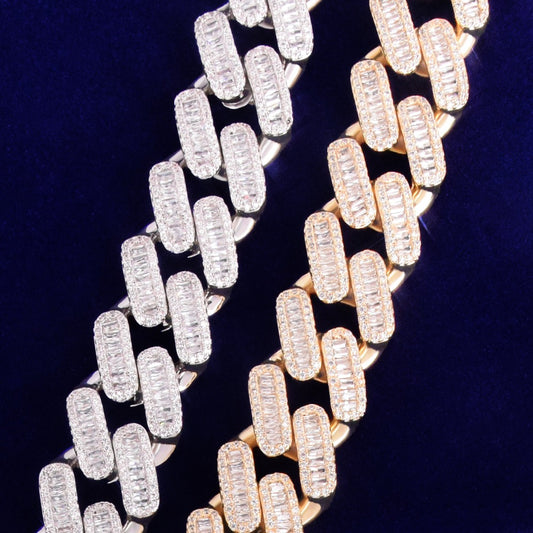 Bling "Straight Baguettes" Cuban Chain 20mm