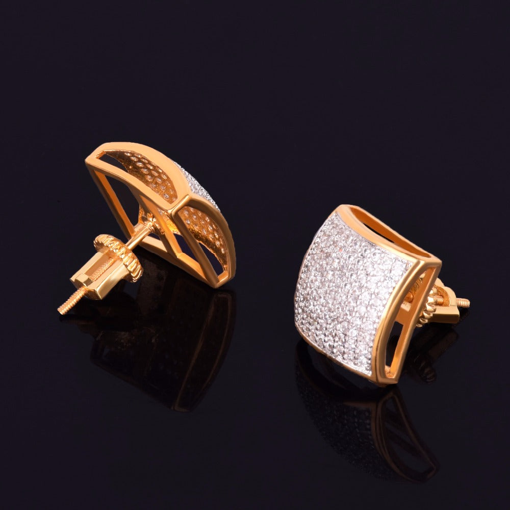 Bling "Cubic" Stud Earring 12mm