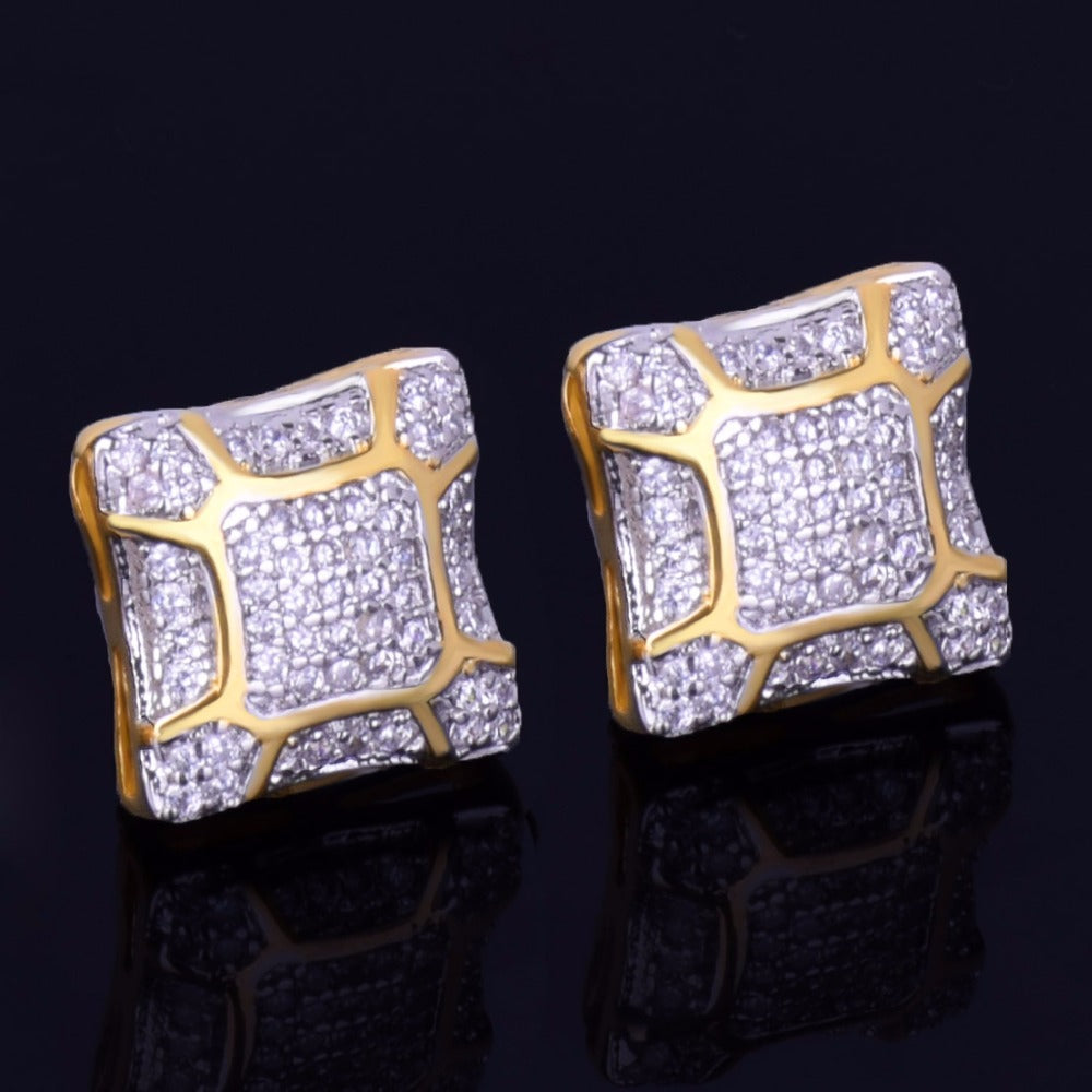 Bling "Turtle" Stud Earring 11mm