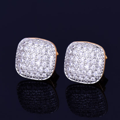 Bling  "Square" Stud Earring III 10mm