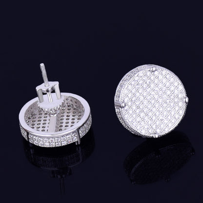 Bling "Big Round" Stud Earring 14mm