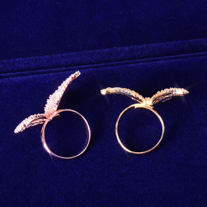 Butterfly Baguette Ring