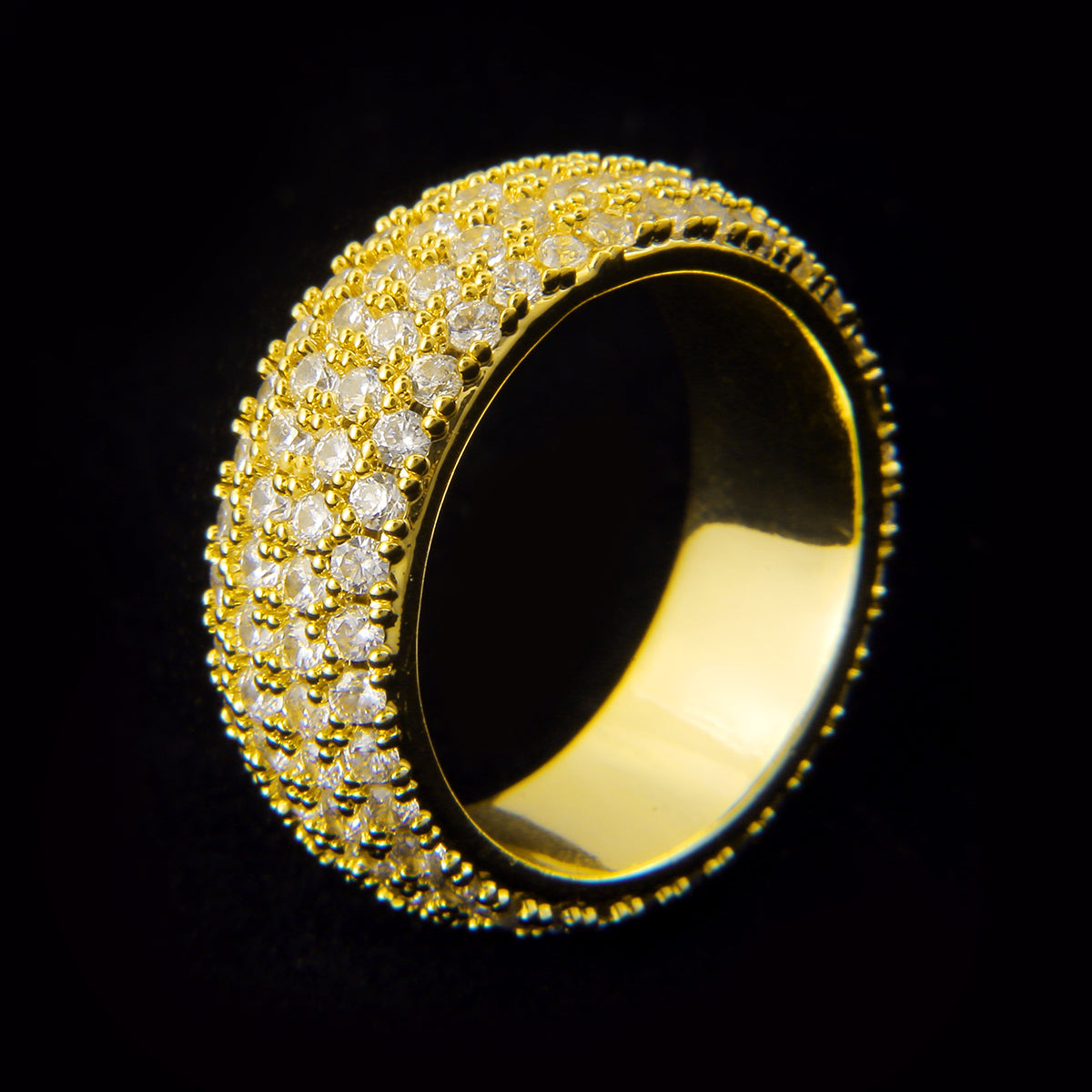Bling Half-Paved Ring