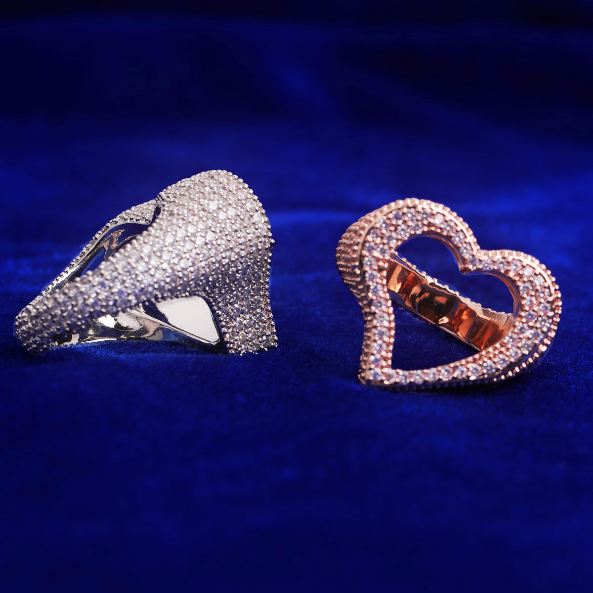 Bling "Open Heart" Ring