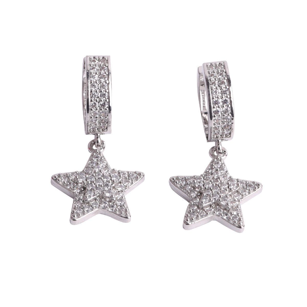 Bling "Star" Hoop Earring