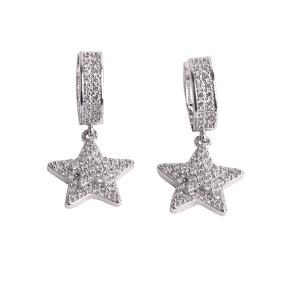 Bling "Star" Hoop Earring