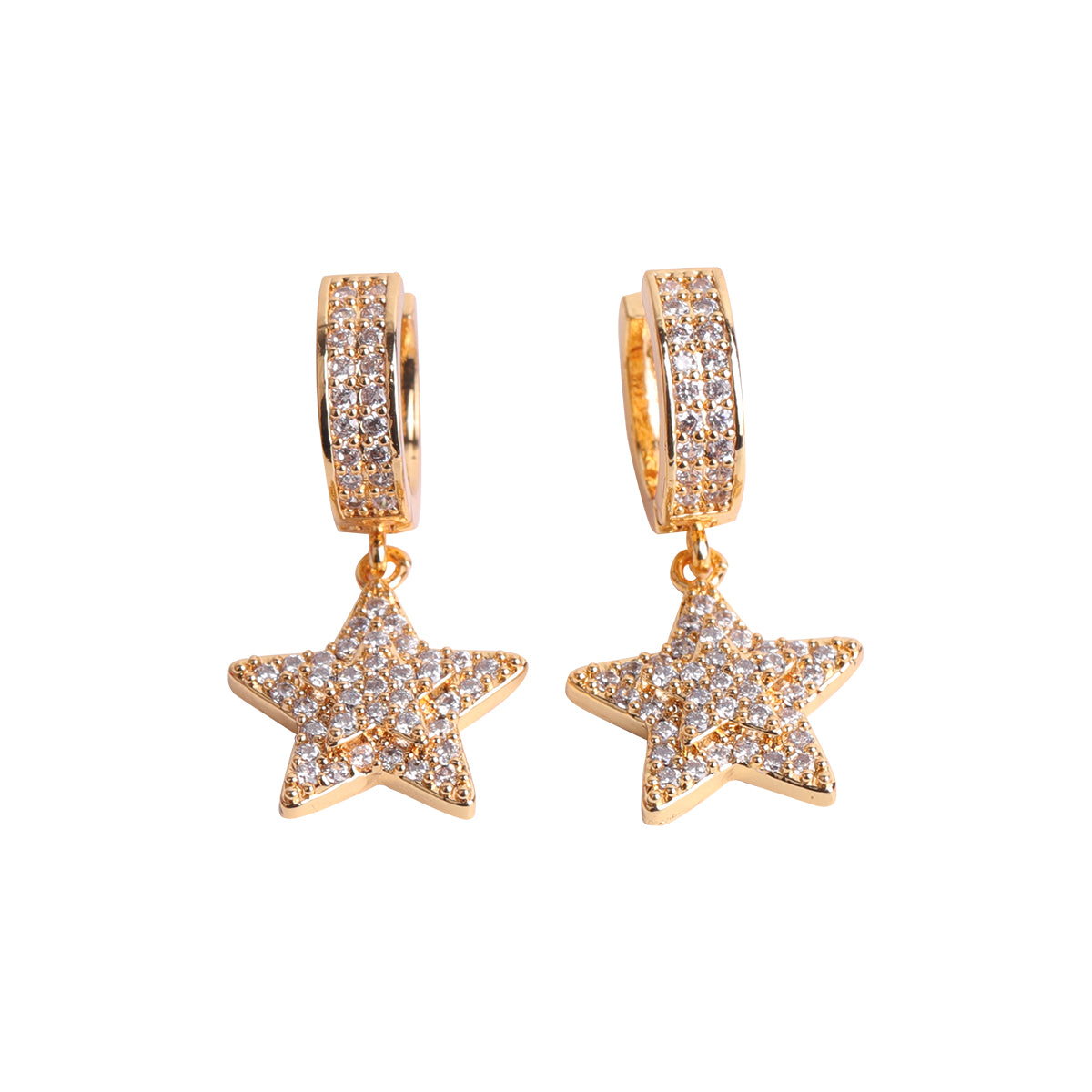 Bling "Star" Hoop Earring