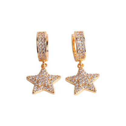 Bling "Star" Hoop Earring