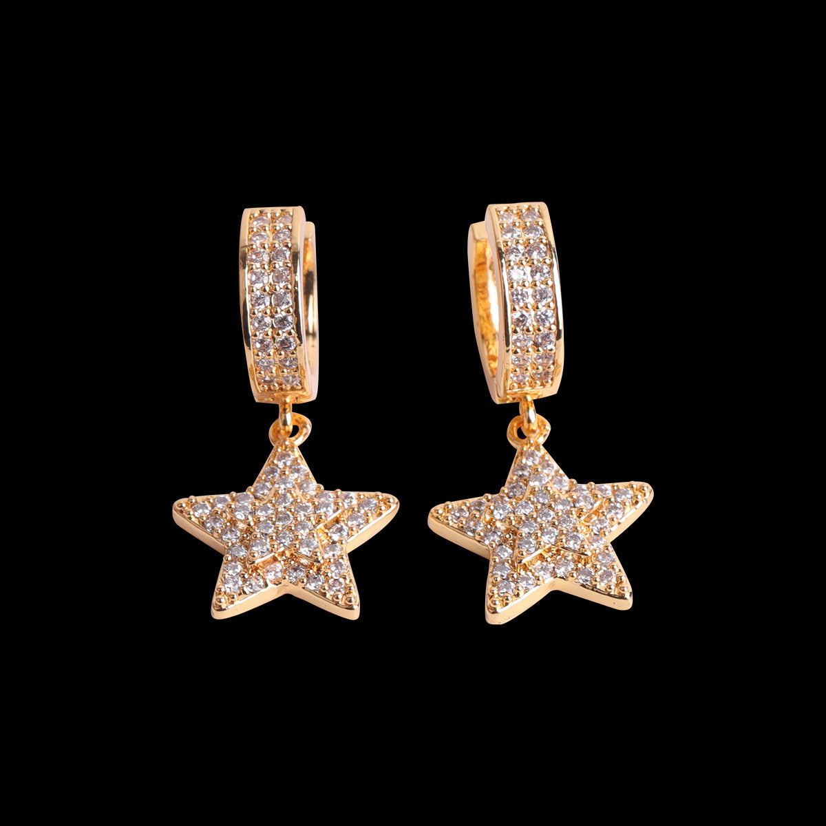 Bling "Star" Hoop Earring