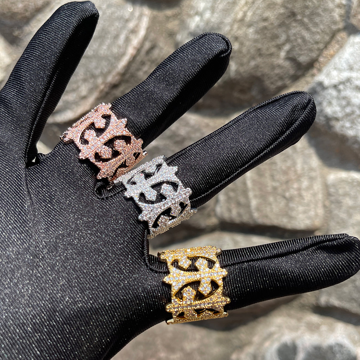 Bling "Cross" Ring III