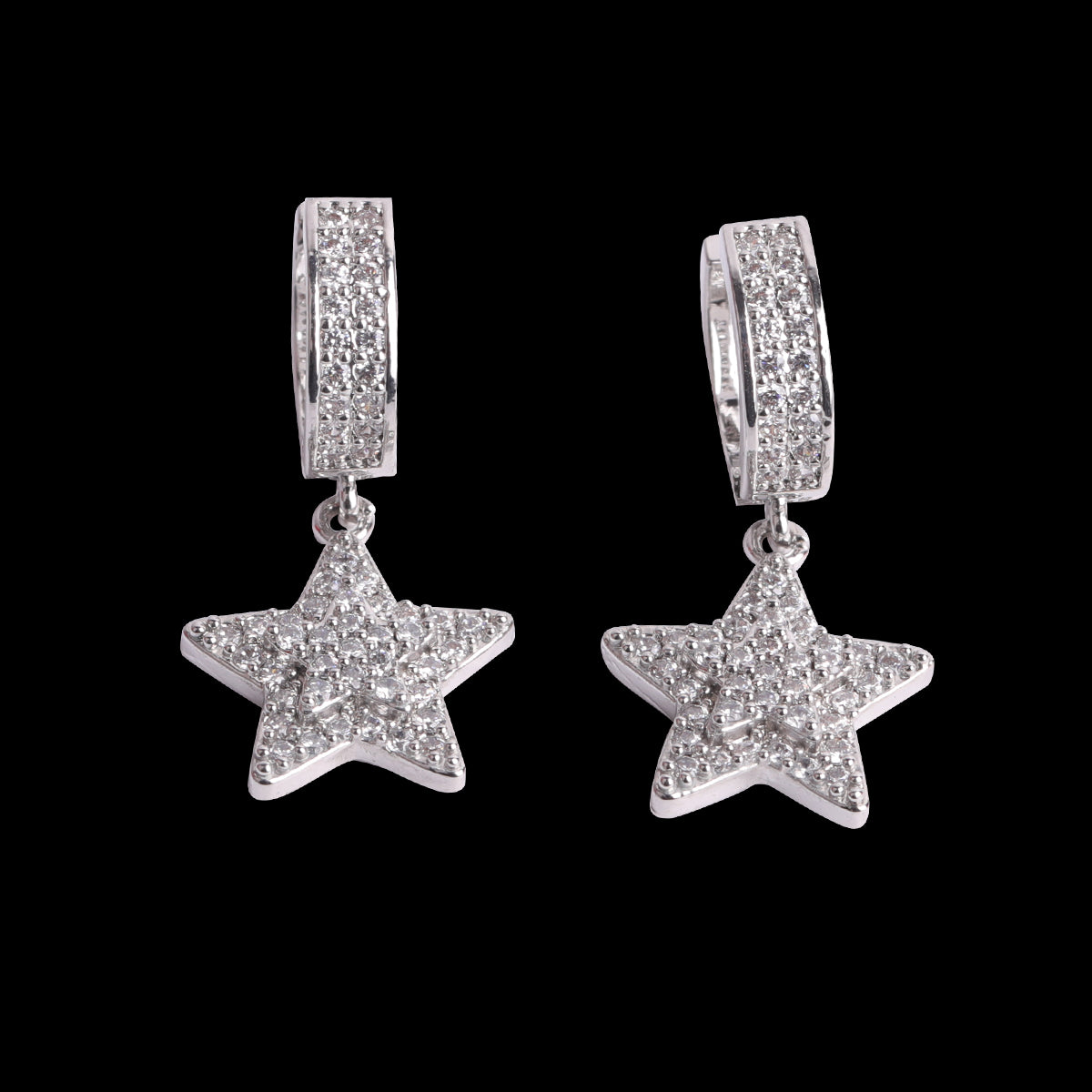 Bling "Star" Hoop Earring
