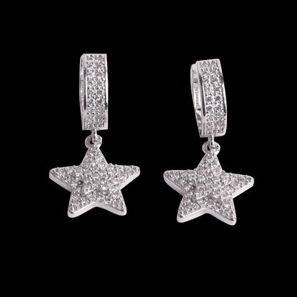 Bling "Star" Hoop Earring