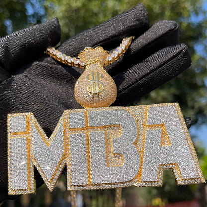 Bling "Money Bag" Custom Pendant
