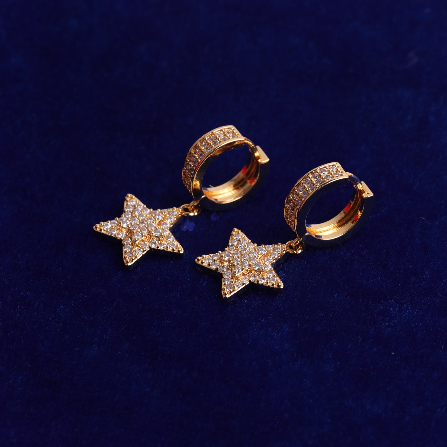 Bling "Star" Hoop Earring
