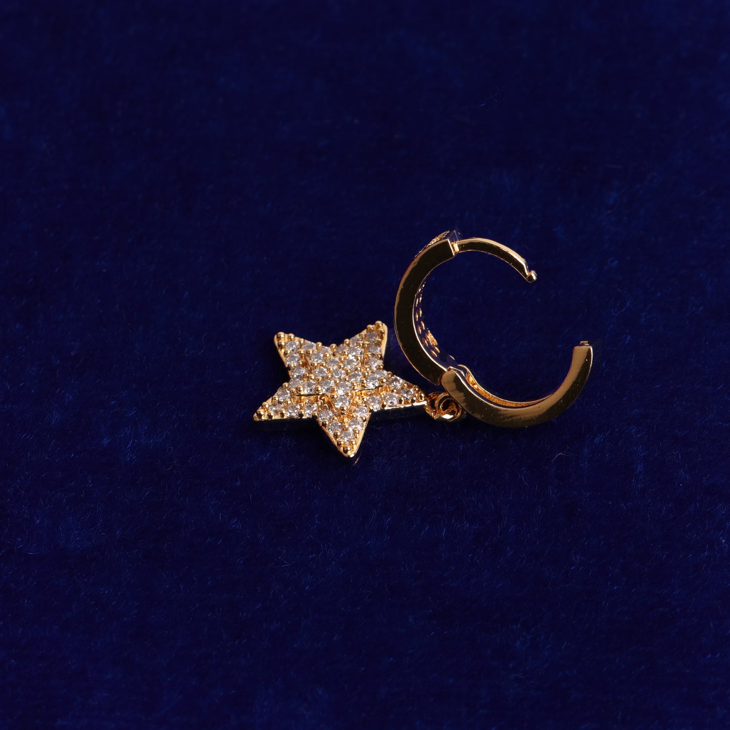 Bling "Star" Hoop Earring
