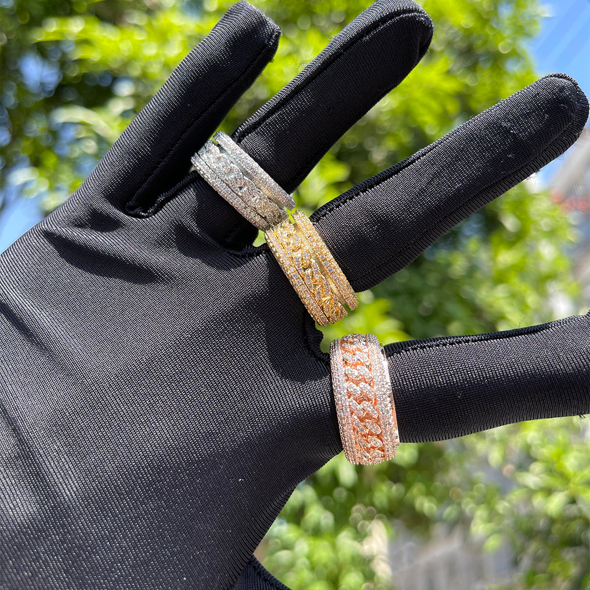 Bling "Cuban" Ring