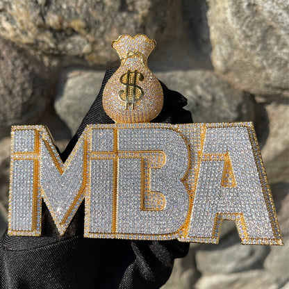 Bling "Money Bag" Custom Pendant