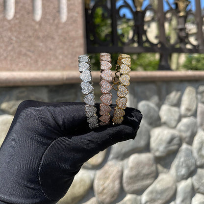 Bling "Heart" Bangle Bracelet