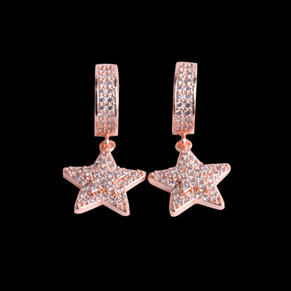 Bling "Star" Hoop Earring
