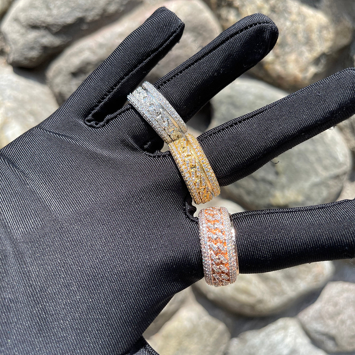 Bling "Cuban" Ring