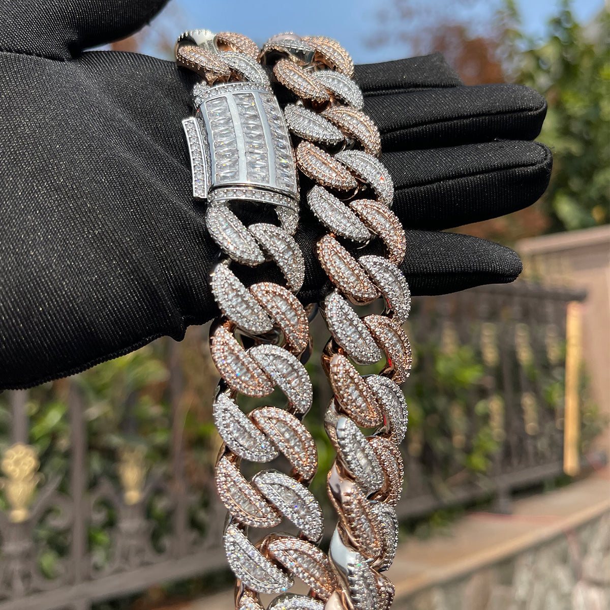 Bling "Royal Baguettes" Cuban Chain 20mm